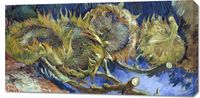 Obraz 100x50cm  Four Withered Sunflowers, Van Gogh Vintage