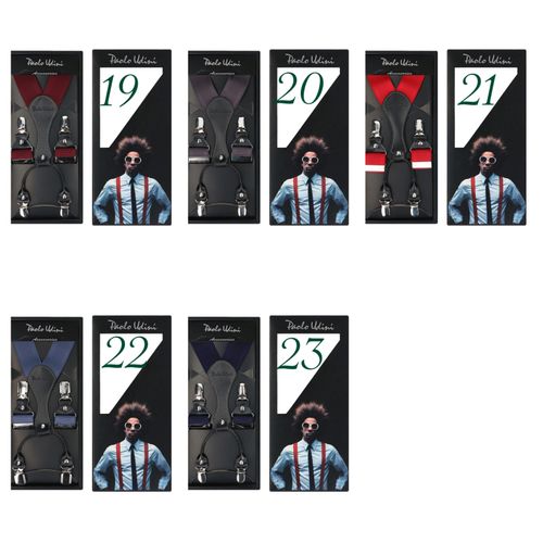 Szare Stalowe Gładkie szelki do spodni Orginalne Top-Gal na Arena.pl