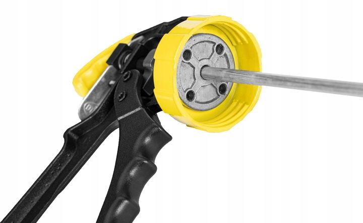 Pistolet wyciskacz do silikonu mas kiełbas 600 ml Mocny Wytrzymały Bauhus zdjęcie 11