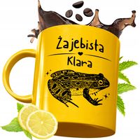 Złoty Kubek Premium Dla Klary Na Urodziny Na Prezent Z Nadrukiem Z Nadrukie
