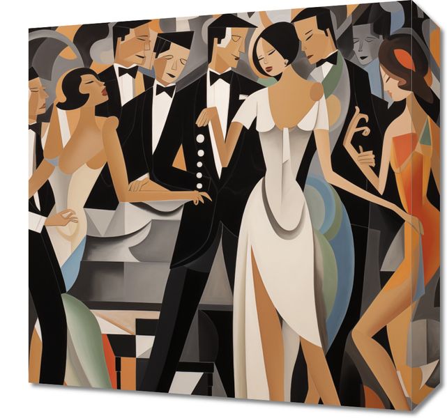 Obraz 40x40cm Bal w Art Deco zdjęcie 1