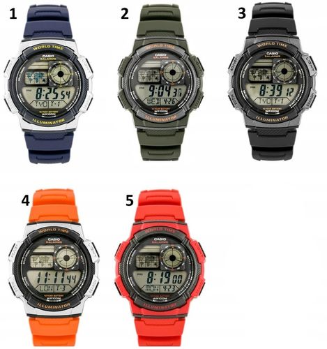 Zegarek CASIO dla chłopca NA KOMUNIĘ alarm datownik +BOX +TOREBKA +GRAWER na Arena.pl