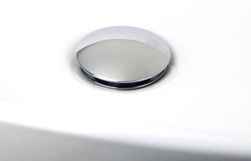 KOREK UMYWALKOWY SREBRNY KLIK-KLAK BEZ PRZELEWU do umywalki chrom połysk na Arena.pl