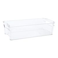Organizer pojemnik do lodówki żywności przezroczysty tworzywo 37,5x10x18 cm