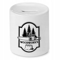 Dla Drwala Prezent Skarbonka Woodworks Z Nadrukiem Ze Zdjęciem