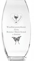 Wazon z grawer PREZENT na ślub wesele Jubileusz
