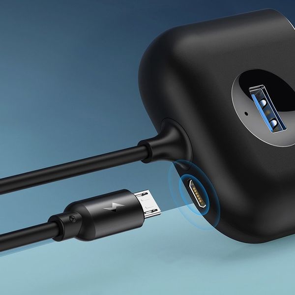 BASEUS HUB PRZEJŚCIÓWKA ROZDZIELACZ 3x USB 2.0/USB 3.0 KABEL PRZEWÓD USB 1m zdjęcie 16