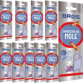 BROS Zawieszka na mole odzieżowe, ubraniowe lawendowa 10 SZTUK