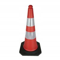 Pachołek Drogowy Twardy Stabilny Ostrzegawczy Guma Elementy ODBLASKOWE 75cm