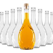 50x BUTELKA ICONA 500 ML NA NALEWKI SOK Z KORKIEM