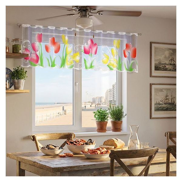 Firanka Tulipany wysokość 50 cm DomoweTekstylia | WN266T 050 zdjęcie 9