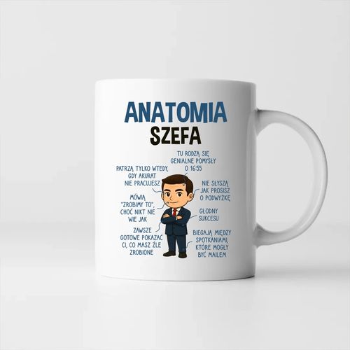 Anatomia szefa - kubek na prezent na Arena.pl
