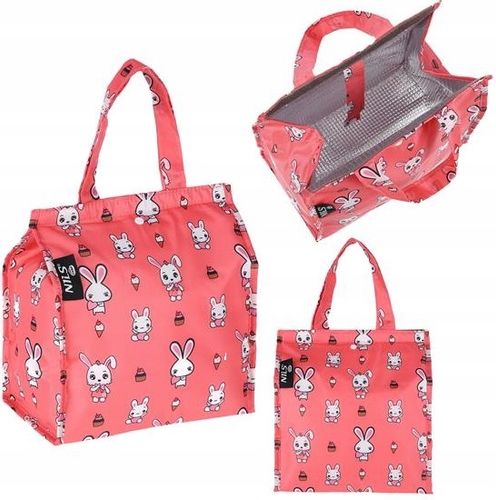 NILS CAMP Duża Torba Termiczna 5L na Piknik Kemping Podróże WZÓR RABBIT na Arena.pl