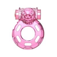 baile   vibrating cock ring bear pink