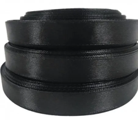 wstążka satynowa czarna 12 mm x 32m 4szt. |  AX12-54