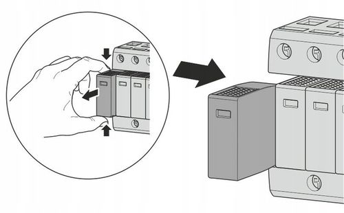 OGRANICZNIK OCHRONNIK PRZEPIĘĆ PRZEPIĘCIOWY 1-FAZ B+C T1 T2 1P 6kA AC na Arena.pl