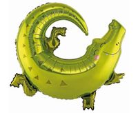 Balon foliowy Krokodyl zoo safari dzikie zwierzątka, 87x80 cm