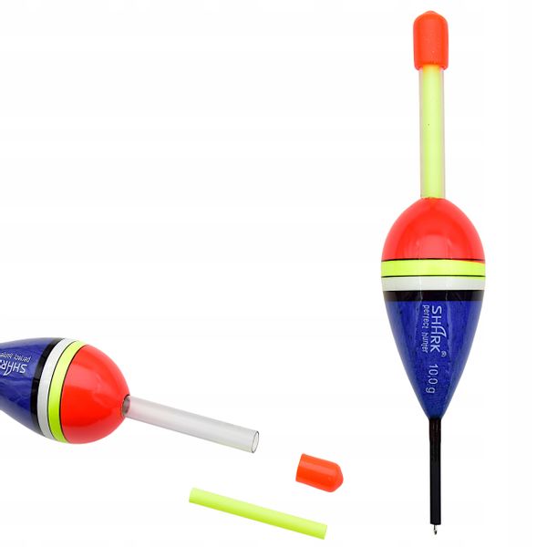 Spławik Przelotowy z BALSY SHARK 10,0 g / 13 cm z gniazdem na nasadkę zdjęcie 1