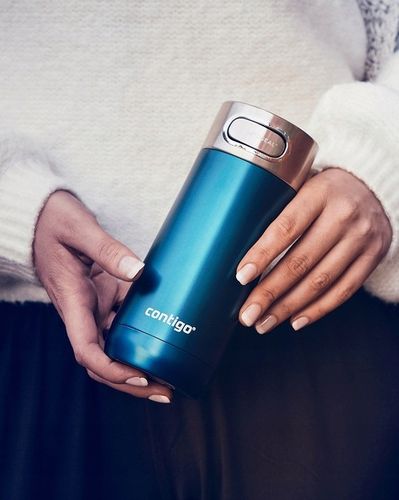 KUBEK TERMICZNY CONTIGO LUXE 360 ml TURKUSOWY na KAWĘ HERBATĘ NAPOJE na Arena.pl