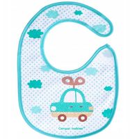 CANPOL śliniak nieprzemakalny z frotte Autko