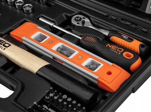 NEO ZESTAW NARZĘDZI KLUCZE NASADOWE 60 SZTUK TORX IMBUS MŁOTEK SZCZYPCE NÓŻ na Arena.pl