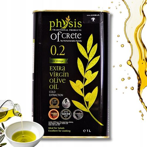 Physis doskonała i zdrowa GRECKA oliwa z oliwek 0,2% 1L data aż do 05/27 na Arena.pl