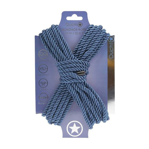 Polyester Bondage Rope - 32.8 Ft / 10 M - Navy Blue zdjęcie 1