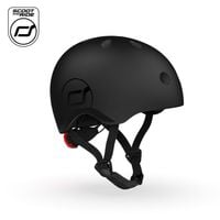 Kask dla dzieci Scootandride S-M dla dzieci 3+ Black 51-55 cm