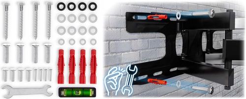 UCHWYT DO TELEWIZORA UNIWERSALNY ŚCIENNY NA TV wieszak obrotowy 32-70 na Arena.pl