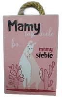 tabliczka/obraz do zawieszenia 10x15cm mamy tak wiele bo mamy siebie