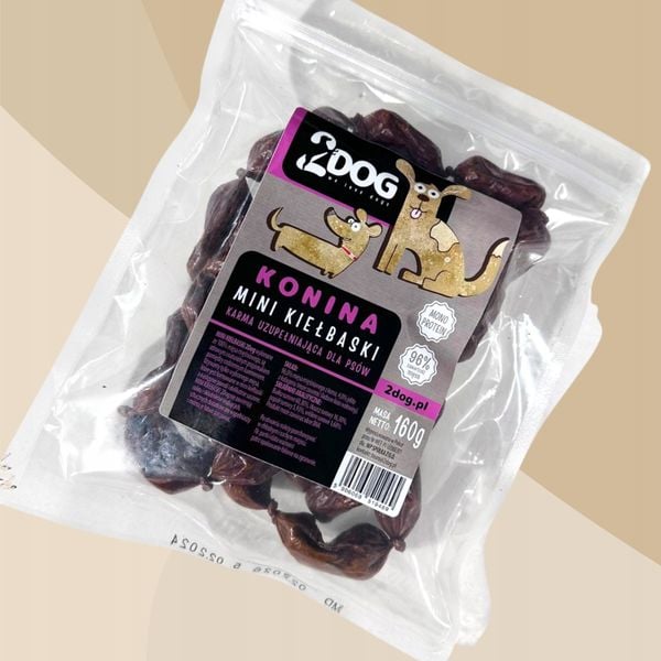 2Dog Mini kiełbaski KOŃ 160g zdjęcie 3