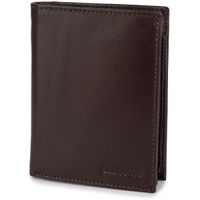 duży portfel portfel męski skórzany bellugio - czekoladowy brąz