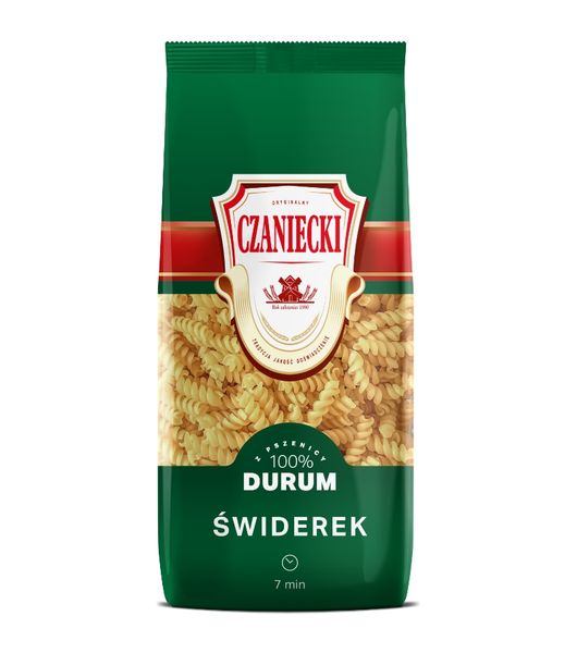 Czaniecki Makaron Durum świderki 400 g zdjęcie 1