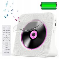 Odtwarzacz CD przenośny discman Bluetooth AUX GŁOŚNIKI, TRANSMITER FM, HiFi
