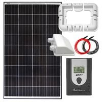 ZESTAW SOLARNY MONOKRYSTALICZNY KAMPER 140W 12V REGULATOR MPPT
