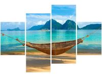 140CM 70 OBRAZ HAMAK PLAŻY ŚCIENNY