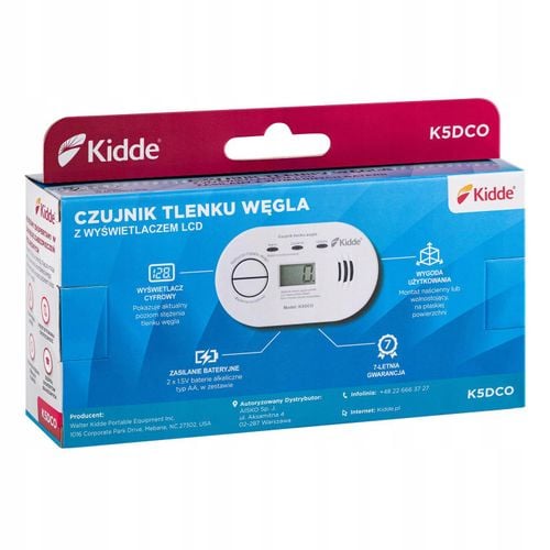 Czujnik tlenku węgla KIDDE K5DCO z LCD na Arena.pl