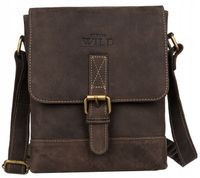 Torba skórzana męska mała listonoszka saszetka na długim pasku Always Wild