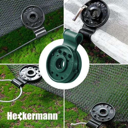 Klipsy Do Siatki Cieniującej Heckermann 20Szt - Zielone na Arena.pl