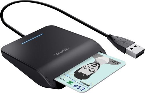 Trust Primo czytnik do kart chipowych Wewnątrz Czarny CardBus+USB 2.0 na Arena.pl