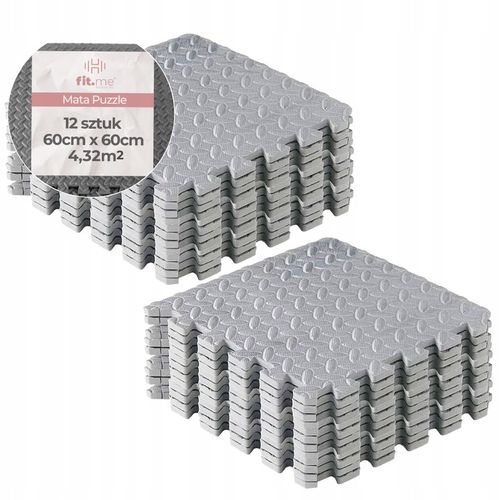 MATA PUZZLE POD SPRZĘT DO ĆWICZEŃ 12 SZT 4,32m2 OCHRONNA PODŁOGA NA SIŁOWNI na Arena.pl