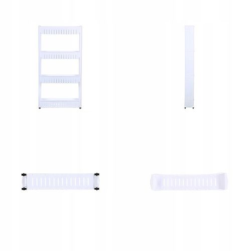 PÓŁKA ŁAZIENKOWA KUCHENNA REGAŁ NA KÓŁKACH MOBILNA 3 PÓŁKI SZAFKA na Arena.pl