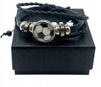 Bransoletka dla chłopca piłkarza regulowana na szczęście