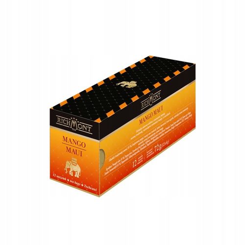 Herbata RICHMONT Mango Maui 12 saszetek w oryginalnym kartoniku na Arena.pl