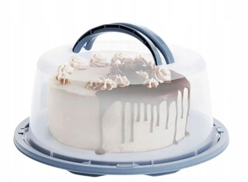 TACA PATERA POJEMNIK TORT CIASTA Z POKRYWĄ UCHWYTEM DO PRZENOSZENIA na Arena.pl