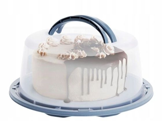 TACA PATERA POJEMNIK TORT CIASTA Z POKRYWĄ UCHWYTEM DO PRZENOSZENIA zdjęcie 3