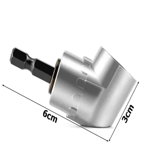 Adapter kątowy nasadka do wkrętarki uchwyt 1/4" HEX (6.35 mm) kolanko na Arena.pl