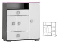 meble dziecięce młodzieżowe komoda dla dziecka PARIS Y5 pokój nastolatki