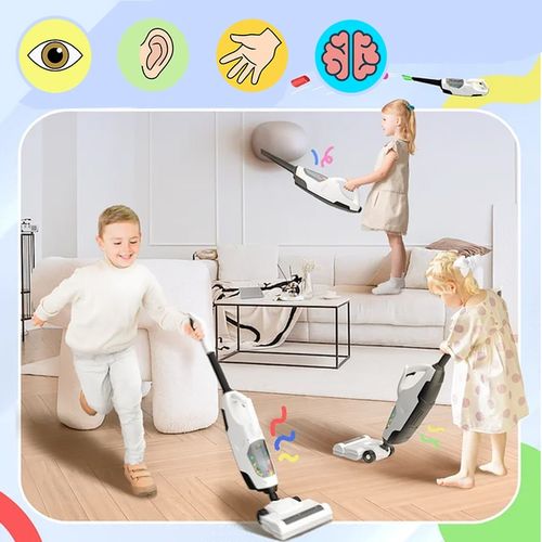 ODKURZACZ PIONOWY DLA DZIECI BEZPRZEWODOWY Z FUNKCJĄ SSANIA Z DŹWIĘKIEM 2w1 na Arena.pl