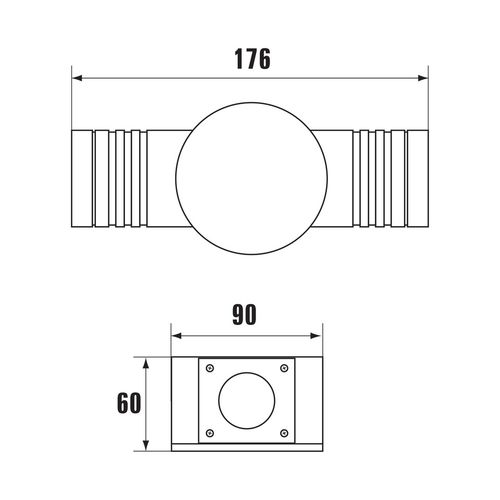 Oprawa Elewacyjna TORRE 230V 3,6W 2x1 LED CREE 45st UP+SIDE IP44 Barwa Zimna SpectrumLED SLI003012CW na Arena.pl